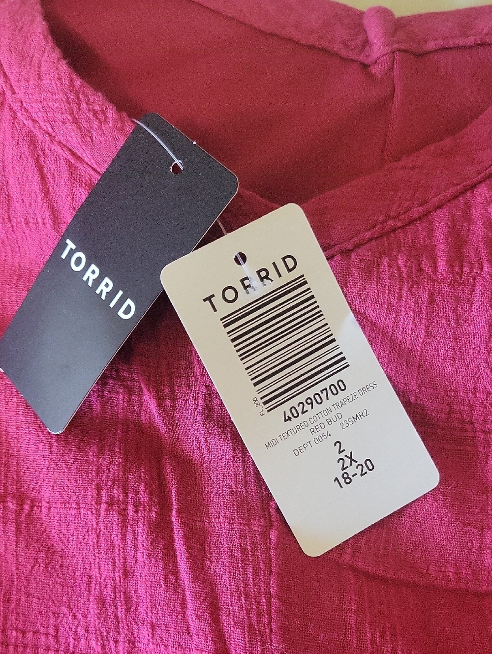 torrid Deep Berry Textured Midi Dress
